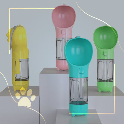 PawKit™ – 3 σε 1 Μπουκάλι Ταξιδιού για Νερό, Τροφή & Καθαρισμό